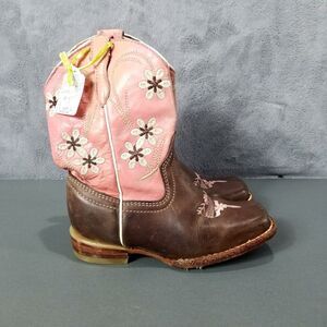 veretta leather boots Girls'S Size 18 Pink Brown